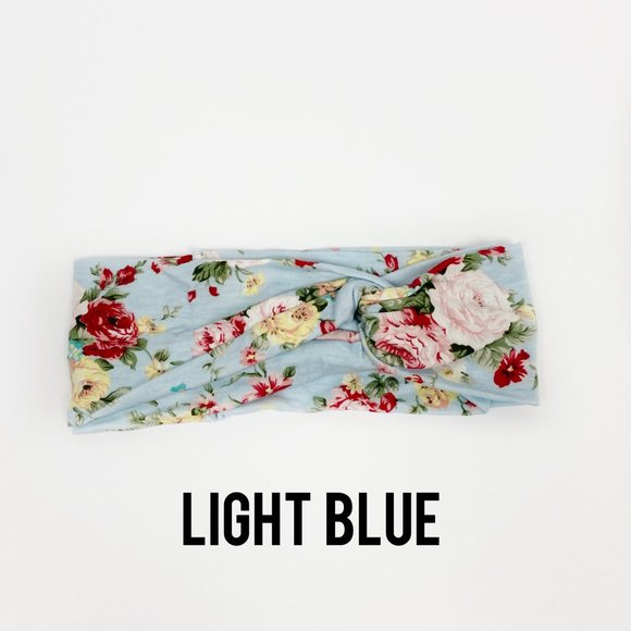 NEW Floral Printed Crisscross Head Wrap - Picture 14 of 14